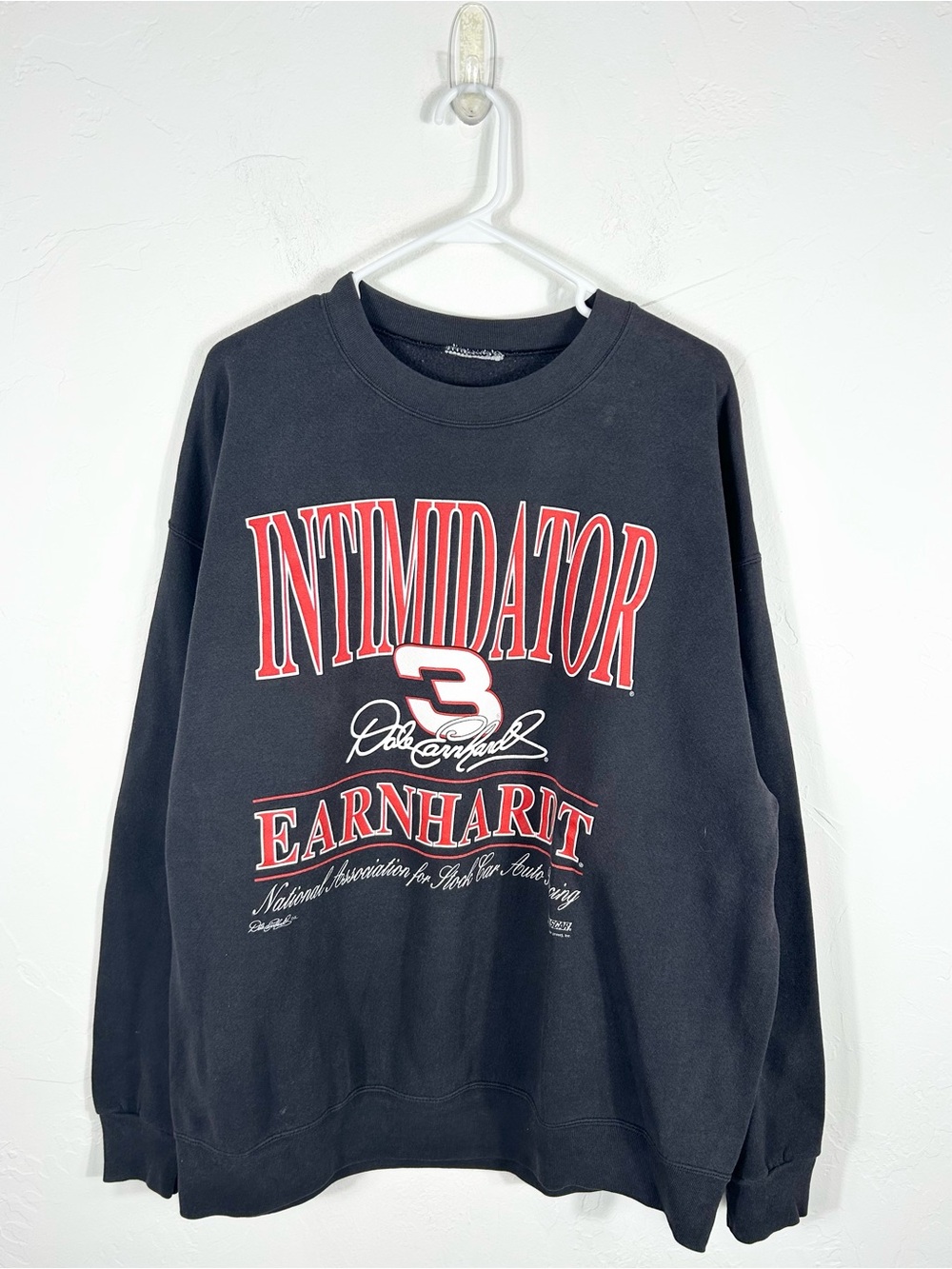 👁️ Vintage 90s Dale Earnhardt Intimidator 3 Sweatshirt NASCAR Racing Crewneck